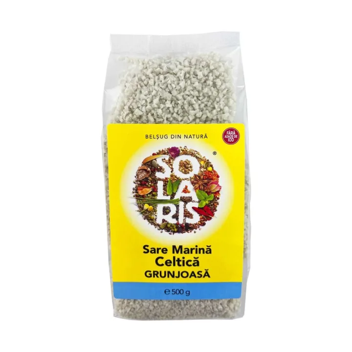 Sare marina grunjoasa celtica, 500g, Solaris