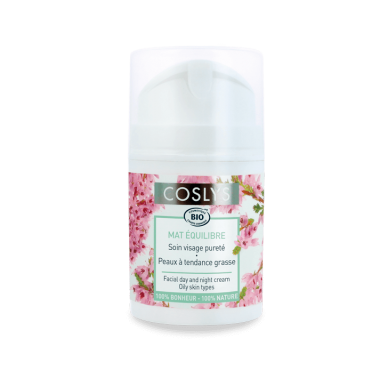Crema matifianta bio de zi si noapte pentru ten gras cu salvie si iedera, 50ml, Coslys