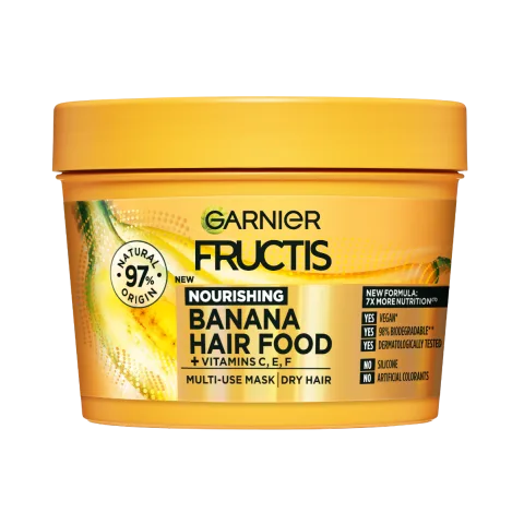 Masca hranitoare pentru parul uscat Hair Food Banana, 390ml, Fructis