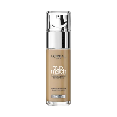 Fond de ten infuzat cu acid hialuronic True Match 7DW Golden Amber, 30ml, L'Oreal Paris