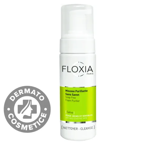 Spuma de curatare purifianta fara sapun, 150ml, Floxia