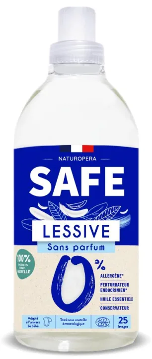 Detergent bio pentru rufe fara parfum sau alergeni, 1l, Safe