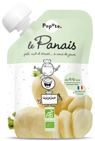 Piure cu pastarnac 4-6 luni Bio, 120g, Popote