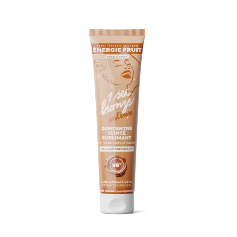 Lotiune iluminatoare fata si corp cu efect de bronz instant Mid to Dark skin, 100ml, Energie Fruit