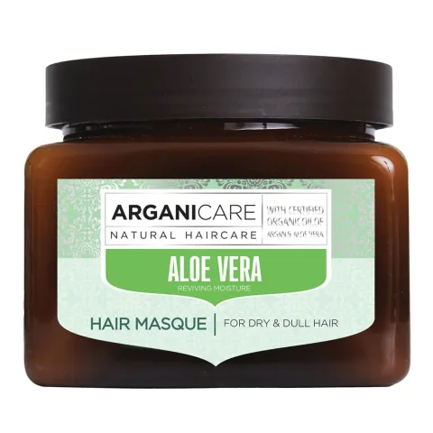 Masca hidratanta cu aloe vera pentru par uscat si lipsit de stralucire, 500ml, Arganicare