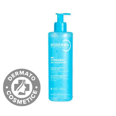 Gel spumant micelar de curatare intens hidratant Hydrabio, 400ml, Bioderma