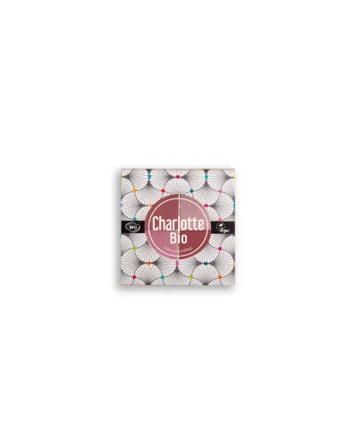 Fard bio pentru pleoape paleta in 4 culori cu Acid Hialuronic si Castravete Pink, 5.6g, Charlotte Bio