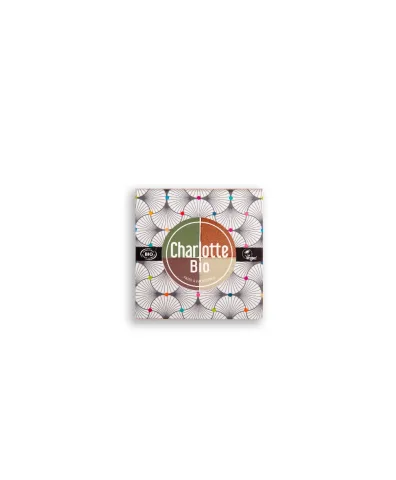 Fard bio pentru pleoape paleta in 4 culori cu Acid Hialuronic si Castravete Vegetal, 5.6g, Charlotte Bio