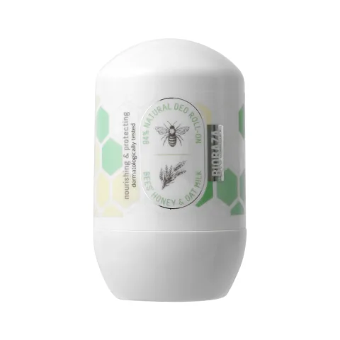 Deodorant roll-on cu extract de miere si ovaz, 50ml, Biobaza