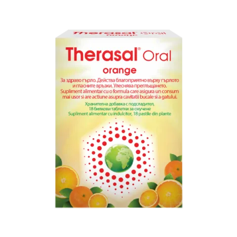 Therasal Oral Orange, 18 pastile de supt, Vedra