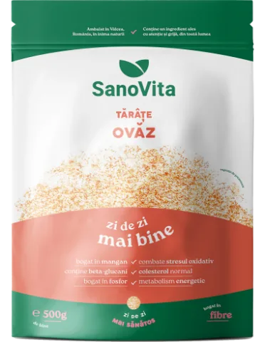 Tarate de ovaz, 500g, SanoVita