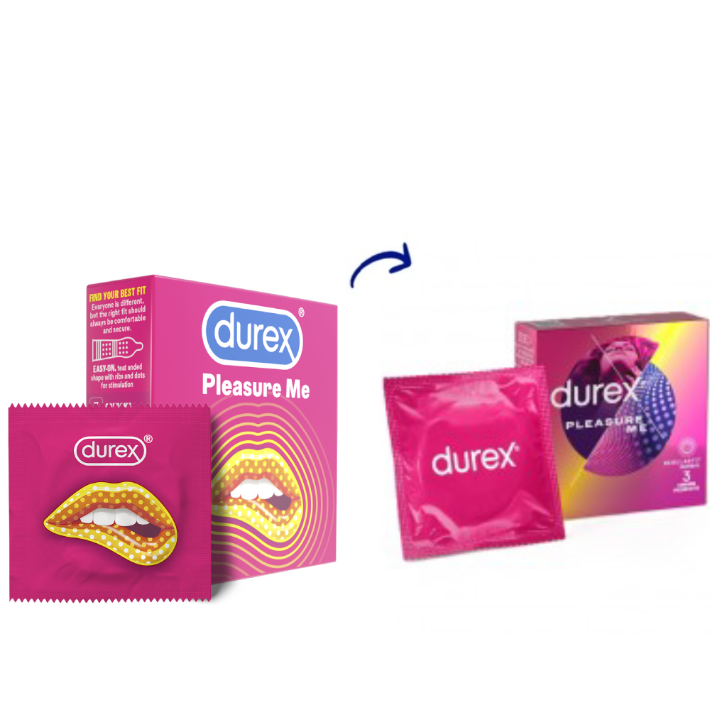 Prezervative Pleasure Me, 3 bucati, Durex