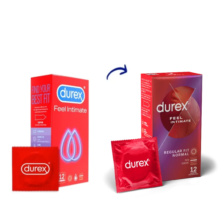 Prezervative Feel Intimate, 12 bucati, Durex