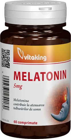 Melatonina 5mg, 60 comprimate, Vitaking