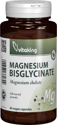 Bisglicinat de magneziu, 80 capsule, Vitaking