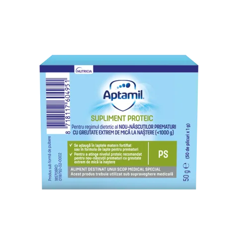 Supliment proteic pentru nou-nascuti, 50g, Aptamil