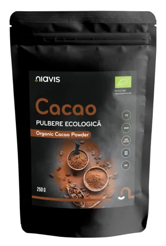 Cacao pulbere raw ecologica, 250g, Niavis