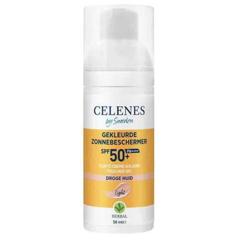 Fluid colorant cu protectie solara Dry Touch SPF 50+ Herbal, 50ml, Celenes