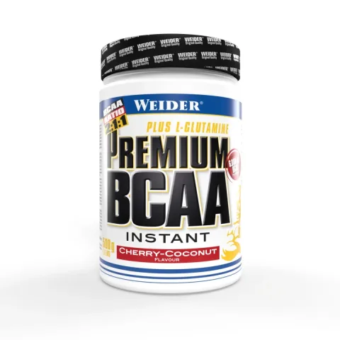 Aminoacizi pulbere cu aroma de cherry-coconut Premium BCAA Instant, 500g, Weider