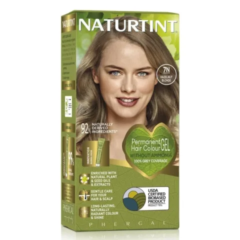 Vopsea de par permanenta 7N Hazelnut Blonde, 170 ml, Naturtint