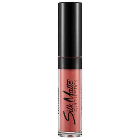 Ruj de buze lichid Silk Matte No 09 Nasty Coral, 4.5ml, Flormar
