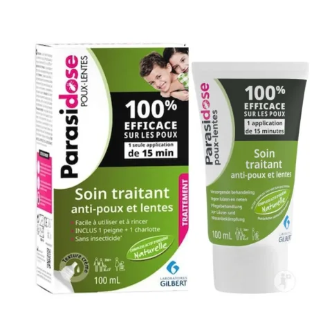 Lotiune tratament pentru paduchi si lindini, 100ml + Casca, Parasidose Express