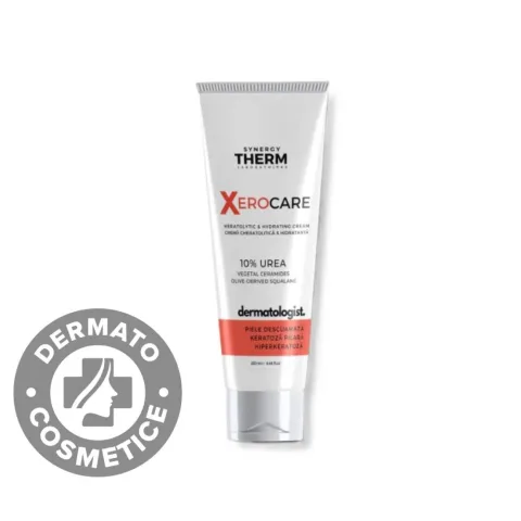 Crema cheratolitica si hidratanta cu 10% uree Xerocare Dermatologist, 250ml, Synergy Therm