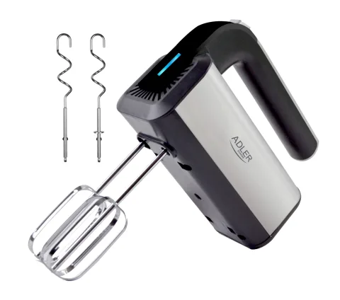Mixer de mana Adler AD4225, inox, 300W (max 800W), 5 trepte + Turbo