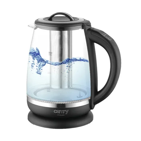 Fierbator din sticla cu infuzor pentru ceai Camry CR 1290, 2 L