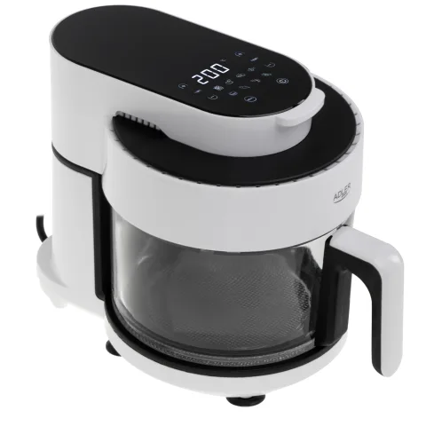 Friteuza cu aer cald Adler AD6316, 3L, halogen, 8 programe, panou tactil, 1200W