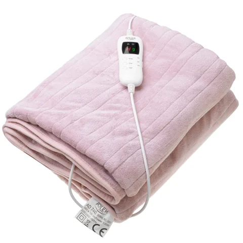 Patura electrica moale Adler AD7443, 160x180cm, fleece, 7 nivele+HIGH/LOW, timer