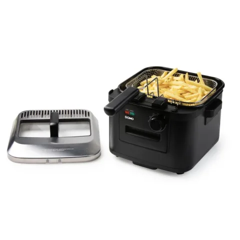 Friteuza Domo DO545FR, 4L, 2000W, fereastra vizualizare