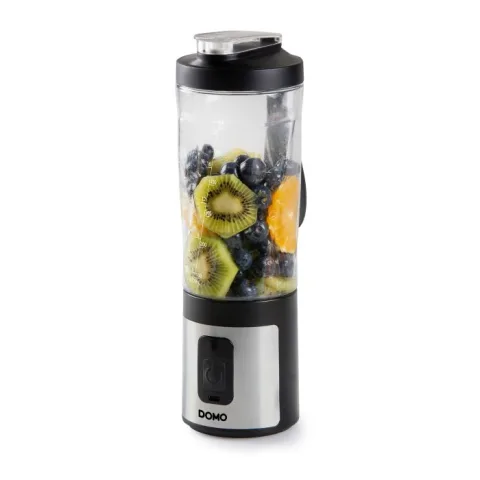 Blender portabil Domo DO751BL, 120W, 600ml, 16500RPM, BPA free, USB-C