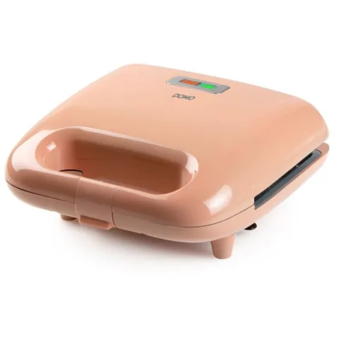 Resigilat!Aparat de sandwich 2 in 1 Domo DO1106C cu placi interschimbabile, pentru pregatire sandwich sau waffe, 750 W