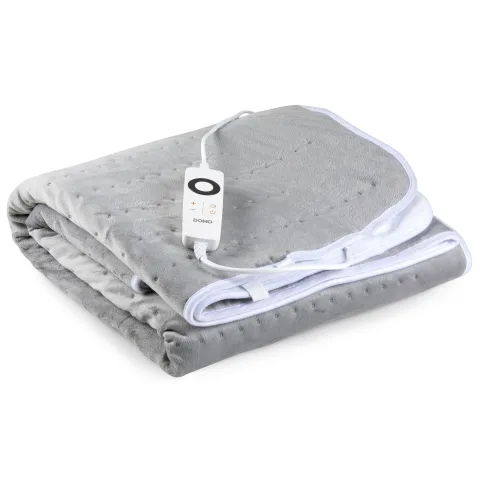Patura electrica gri Domo DO641ED, Dimensiuni 80 x 150 cm