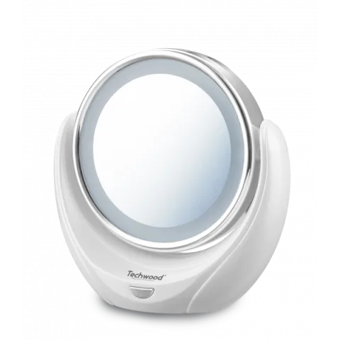 Oglinda cosmetica iluminata Techwood TML-2674, fata dubla 5x si 1x