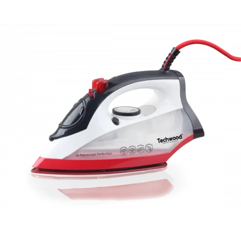 Fier de calcat Techwood TFV-2405C, 2400W, talpa ceramica, termostat, 300ml, putere aburi 30g/min