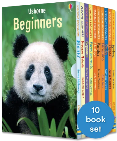 Beginners Animals Boxset Usborne - Set 10 carti in limba engleza
