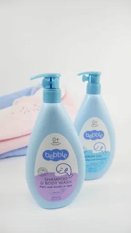 Gel de dus si sampon pentru copii Bebble cu Lavanda 400 ml,formula fara lacrimi