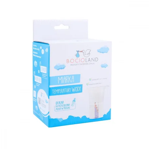 Cana gradata de masurat temperatura lichidelor Bocioland, capacitate 1000 ml