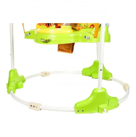 Jumper interactiv pentru bebelusi Malplay, scaun reglabil, efectele sonore, husa detasabila