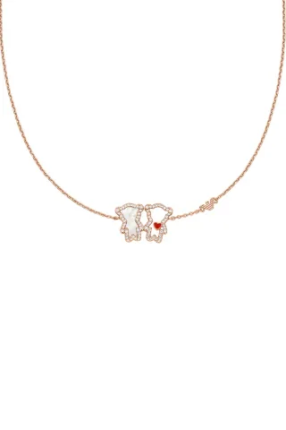 Emporio Armani colier pentru femei, din alamă cu zirconiu cubic Sentimental