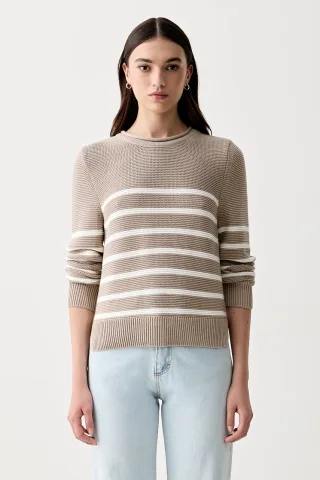 Barbour pulover pentru femei din bumbac Hinton