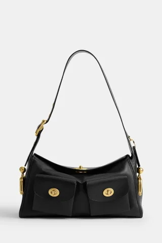 Coach hobo bag pentru femei din piele Turnlock Haversack Bag