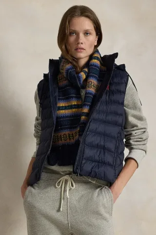 Polo Ralph Lauren jachetă fără mâneci cu glugă pentru femei
