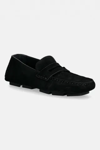 Calvin Klein mocasini din piele întoarsă SQUARE DRIVER SUEDE