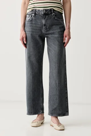 Calvin Klein Jeans blugi straight pentru femei