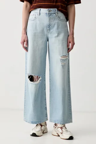 Calvin Klein Jeans blugi wide leg pentru femei