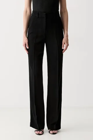 Marciano by Guess pantaloni regular pentru femei cu amestec de lână ABBY