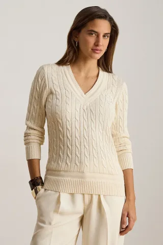 Lauren Ralph Lauren pulover pentru femei, cu bumbac
